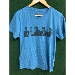 R.E.M Band Graphic T-shirt Blue Colorway Size Small Vintage